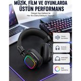 İlkyaz Fashion Rgb Işıklı Katlanabilir Bluetooth 5.3 Kulak Üstü Kulaklık ILKYZ-KRGRS34 - 1