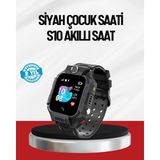 İlkyaz Fashion S10 Akıllı Çocuk Saati Siyah Model Çift Yönlü Konuşma ve Sos ILKYZ-KRGRS34 - 35 - 48 mm - Renkli