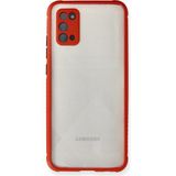 İlkyaz Fashion Samsung Galaxy A02S Kılıf Miami Şeffaf Silikon - Kırmızı - 1 - Çok Renkli