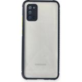 İlkyaz Fashion Samsung Galaxy A02S Kılıf Miami Şeffaf Silikon - Lacivert - 1 - Çok Renkli