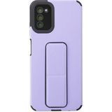 İlkyaz Fashion Samsung Galaxy A03S Kılıf Mega Standlı Silikon - Lila - 1 - Çok Renkli