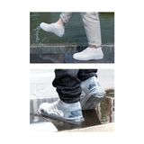 İlkyaz Fashion Silikon Ayakkabı Kılıfı Kaymaz Su Kir Geçirmez M Beden Beyaz - Renkli