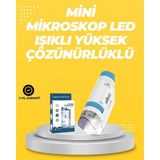 İlkyaz Fashion Taşınabilir LED Işıklı Cep Mikroskop – 80X–200X Büyütme - 1