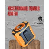 İlkyaz Fashion Turbo Mini Fan – Dijital Ekranlı, Sessiz & Şarjlı Serinlik! - 001-Siyah
