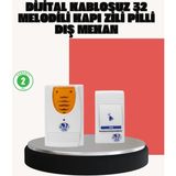 İlkyaz Fashion Wireless Kapı Zili Pratik ve Zahmetsiz Günlük Kullanım - Antrasit - 1