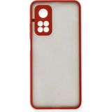 İlkyaz Fashion Xiaomi Mi 10T Kılıf Montreal Silikon Kapak - Kırmızı - Çok Renkli