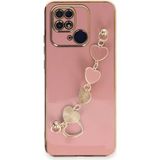 İlkyaz Fashion Xiaomi Redmi 10C Kılıf Esila Silikon - Pudra - Çok Renkli
