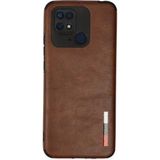 İlkyaz Fashion Xiaomi Redmi 10C Kılıf Loop Deri Silikon - Kahverengi - Çok Renkli