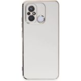 İlkyaz Fashion Xiaomi Redmi 12C Kılıf Volet Silikon - Beyaz - Çok Renkli