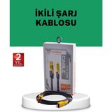İlkyaz Fashion Yüksek Hızlı 65W Güç Çıkışlı Çoklu Cihaz Uyumlu Şarj Kablosu - 1 - Renkli