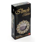 İlmek Dantel Örme Namaz Takkesi - Kahverengi