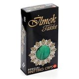 İlmek Dantel Örme Namaz Takkesi - Yeşil