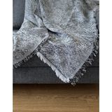 İlmeki Jakarli Koltuk Örtüsü 170X210 cm – Modern Dokuma Tasarım -Siyah Renk - 170 x 200 cm