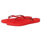 Ilse Jacobsen CHEERFUL01 Deep Red Simli Kırmızı Kadın Parmak Arası Terlik