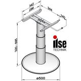 ILSE TECHNIK 7037G06 Yükseklik Ayarlı Teleskobik Masa Ayağı
