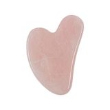İlterus Doğaltaş Pembe Kuvars Kalp Gua Sha Yüz Masaj Aleti