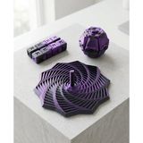 İlya Ada Star Fidget-Stres Giderici Sonsuz Küp-Stres Çarkı 3'lü Set - MOR-SİYAH