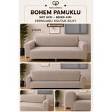İLYEVTEKSTİLİ LÜX PAMUKLU BOHEM KUMAŞ - KOLTUK, KANEPE KILIFI, SIRT AYRI, BEDEN AYRI FERMUARLI DİKİM. KOLTUĞUNUZU KOMPLE KAPATIR KOLTUK ÜZERİNDEN KAYMA YAPMAZ. PATİ DOSTU KALIN VE DAYANIKLI