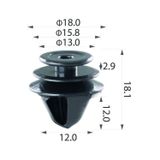 IM Global Oto Klips Oem 7701056846, 6991.S6 10Lu Paket