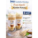 İma Tuzluklu Kürdan 3 Adet | Pratik Kapaklı Kürdan Kutusu