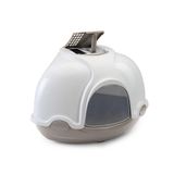 Imac Ginger Gri Filtreli Köşe Kedi Tuvalet Kabı