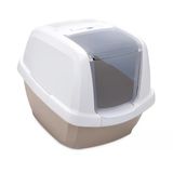 Imac Maddy Kapalı Kedi Tuvaleti Bej/Beyaz 65X47,5X47,5Cm