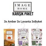 Image Home Karışık Amber Lavanta Buket Koku Kesesi, Askılık Ayakkabılık Koku Giderici 9'lu