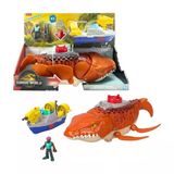 Imaginext Jurassic World Rebirth Aquachomp Chase Mosasaurus Jfr23 Lisanslı Ürün
