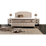 İmaj Antıstress Relaxtıc Set Çift Kişilik Yatak Seti 160 x 200 Başlık + Sandıklı Baza+ Ortopedik Yatak - Çok Renkli - 160 x 200 cm