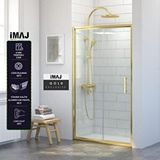 İmaj Banyo İmaj Gold İki Duvar Arası 1 Sabit 1 Sürgü Duşakabin 127 - H:190 Cm Altın