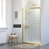 İmaj Banyo İmaj Gold İki Duvar Arası 1 Sabit 1 Sürgü Duşakabin151 - H:190 Cm Altın