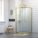İmaj Banyo İmaj Gold Oval Duşakabin80*120 H190 Altın
