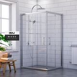 İmaj Banyo Mode Dikdörtgen Duşakabin 80*100 Cm H:190 Cm Gümüş