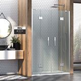 İmaj Banyo Mode Lüx Menteşeli İki Duvar Arası 2 Sabit 2 Açılır Duşakabin 190 H195 Gümüş