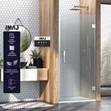 İmaj Banyo Mode Lüx Menteşeli Sistem Tek Kapı Duşakabin 82 H195 Gümüş