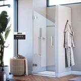 İmaj Banyo Mode Premium Menteşeli Sistem Tek Kapı Duşakabin 90 H195 Gümüş
