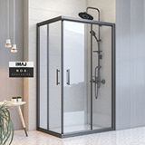 İmaj Banyo Noa Dikdörtgen Duşakabin 80*100 H:190 Cm Siyah