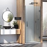 İmaj Banyo Noa Lüx Menteşeli Sistem Tek Kapı Duşakabin64 H195 Siyah
