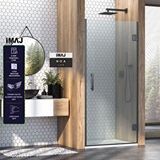 İmaj Banyo Noa Lüx Menteşeli Sistem Tek Kapı Duşakabin83 H195 Siyah