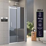 İmaj Banyo Pro Methis İki Duvar Arası 1 Sabit 1 Sürgü Duşakabin 159 Cm Gümüş