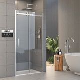 İmaj Banyo Pro Mode İki Duvar Arası 1 Sabit 1 Sürgü Duşakabin H:190 128 Gümüş