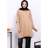 İmaj Butik Bisküvi Soğuk İplik Merserize Triko Tunik - Standart
