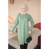 İmaj Butik Çağla Soğuk Iplik Triko Tunik - Standart