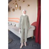 İmaj Butik Olive Ispanyol Kol Tunik Pantolonlu Takım - S - M