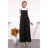 İmaj Butik Siyah İp Askılı Jile Kadın Elbise Dokuma Kumaş ile Şık ve Rahat Seçim - 38