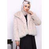 İmaj Butik Taş Astarlı Kısa Kürk Kaban - 42