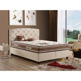 İmaj Cashmere Plus Set Çift Kişilik Yatak Seti 140 x 190 Başlık + Sandıklı Baza+ Ortopedik Yatak - Çok Renkli - 140 x 190 cm