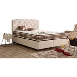 İmaj Cashmere Plus Set Çift Kişilik Yatak Seti 200 x 200 Başlık + Sandıklı Baza+ Ortopedik Yatak - Çok Renkli - 200 x 200 cm