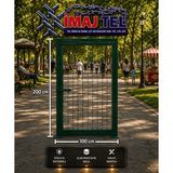 Imaj Tel Örgü Panel Çit Kapı Panelçit Tel Kapı Panel Çit Kanatlı Kapı Profil EBAT50*50 Kalınlık 1,5mm - 200*100 İÇERİ SAĞ AÇILIR