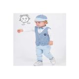 imajbebe Erkek Papyonlu Yelekli 4 Parçalı Bebek Takım Elbise